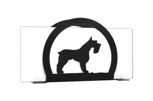 SCHNAUZER Dog Metal Letter Holder Napkin Holder