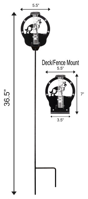  GERMAN SHEPHERD Dog Metal Steel Rain Gauge Dimensions