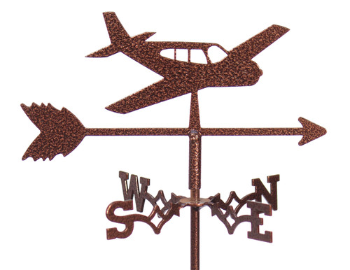 LOW WING AIRPLANE Flower Pot Birdhouse Steel Weathervane