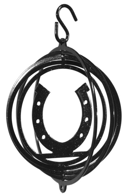HORSE SHOE Tini Swirly Metal Christmas Tree Ornament