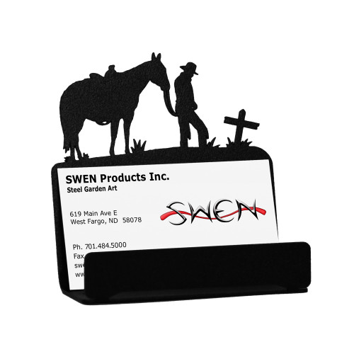 COWBOY CROSS Business Card Holder