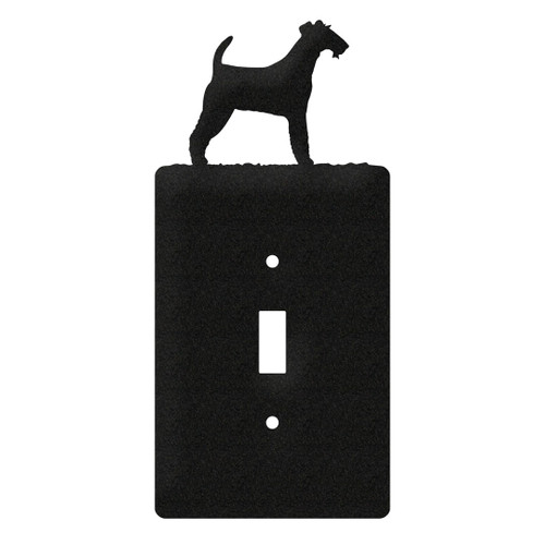 IRISH WIRE FOX TERRIER Dog Metal Plate Cover