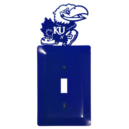 KANSAS JAYHAWKS Collegiate Metal Plate Cover