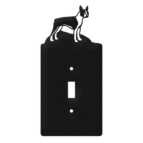 BOSTON TERRIER Dog Metal Plate Cover