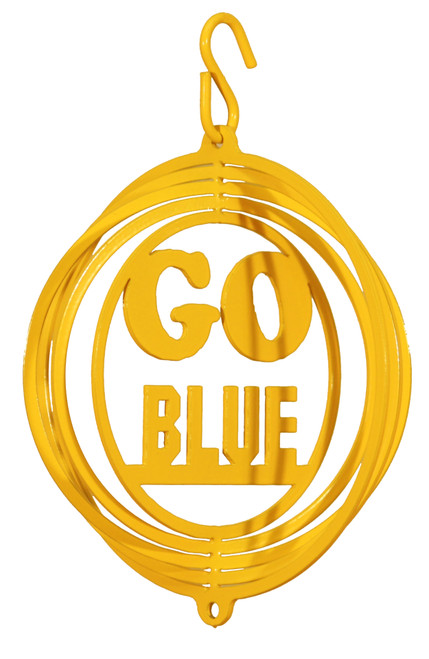 MICHIGAN WOLVERINES Tini Swirly Metal Collegiate Christmas Tree Ornament