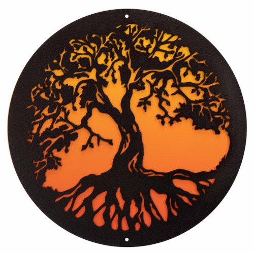 12" TREE OF LIFE Scenic Metal Wall Art Decor