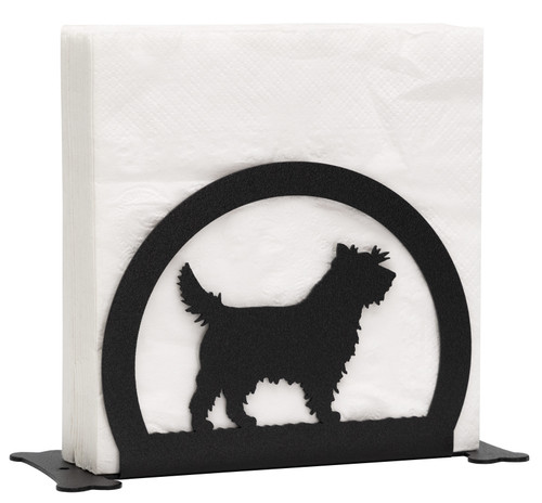 CAIRN TERRIER Dog Metal Letter Holder Napkin Holder