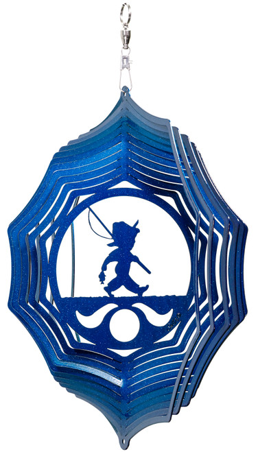 FISHER BOY Web Swirly Metal Wind Spinner