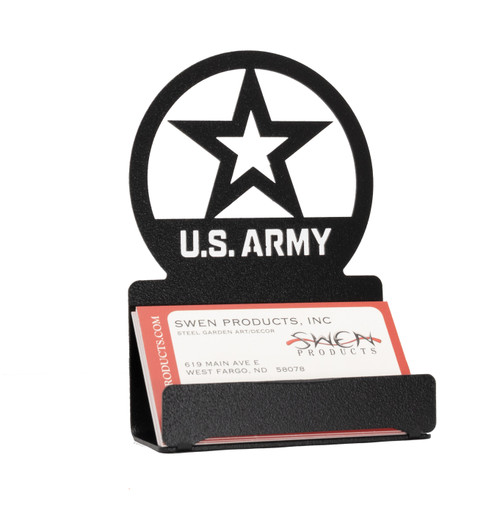 US ARMY Black Business Card Holder