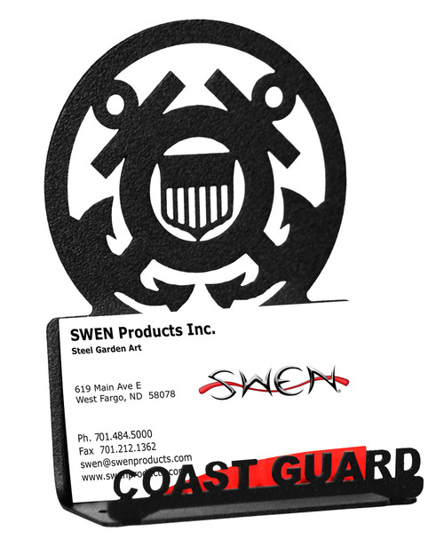 US COAST GUARD Black Business Card Holder