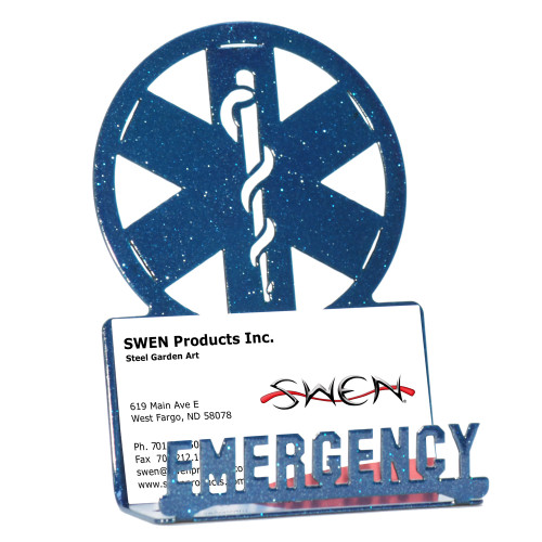 EMS EMT Blue Business Card Holder