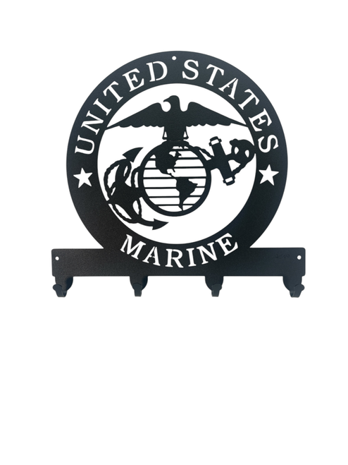 US MARINES MILTARY Metal Key Chain Holder Hanger