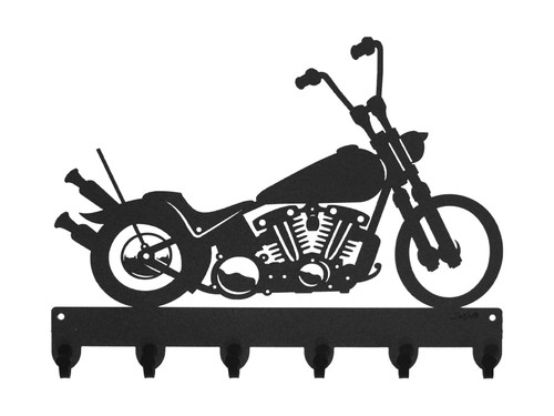 Farrell Series BOBBER MOTORCYCLE Metal Key Chain Holder Hanger