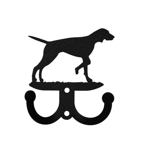 ENGLISH POINTER Dog Metal Wall Leash Holder Coat Hooks