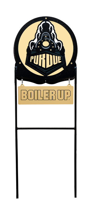 PURDUE BOILERMAKERS Collegiate Logo Metal Yard Sign