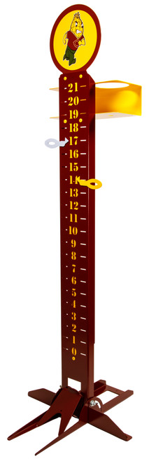 CONCORDIA COBBERS Steel Metal Lawn Scoreboard Yard Score Keeper w/ Cup Holder