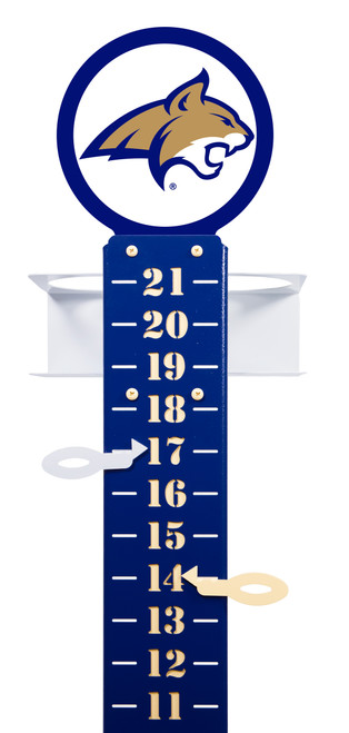 MONTANA STATE BOBCATS Steel Metal Lawn Scoreboard Yard Score Keeper 