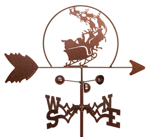 SANTA AND Reindeer Weathervane