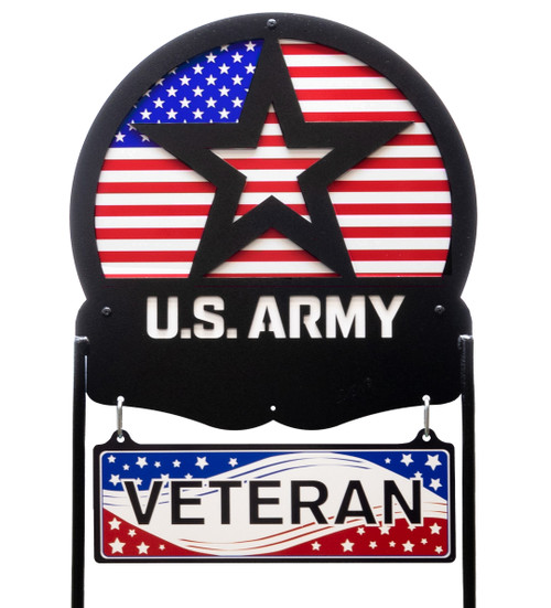 US ARMY Scenic Metal Yard Sign