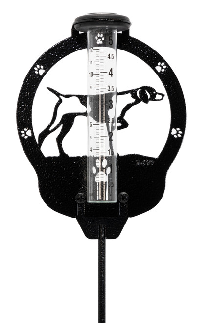 GERMAN SHORT HAIR Dog Metal Steel Rain Gauge