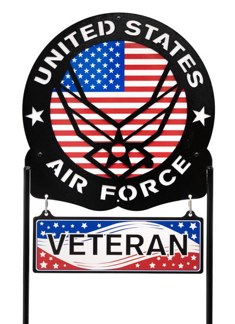 US AIR FORCE Scenic Metal Yard Sign