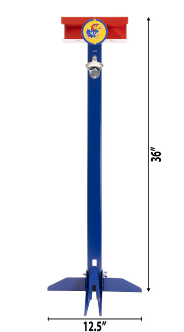 KANSAS JAYHAWKS Collegiate Metal Drink Stand Dimensions