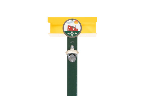 FARM SCENE Green Metal Drink Stand