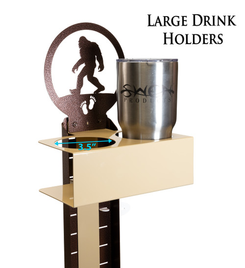 BIGFOOT Steel Metal Lawn Scoreboard Yard Score Keeper w/ Cup Holder