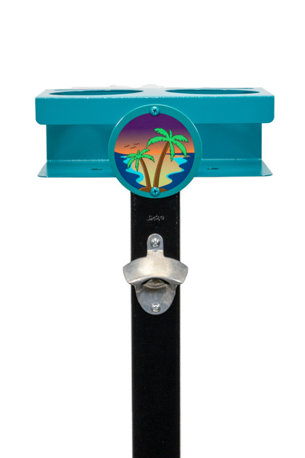 TROPICAL OASIS Metal Drink Stand