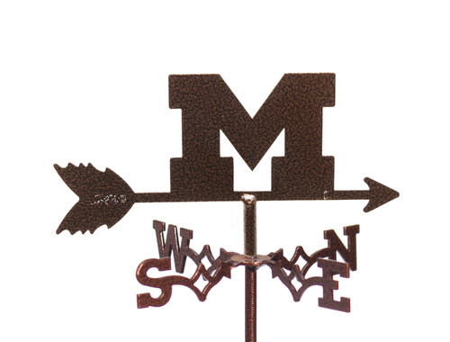 MICHIGAN WOLVERINES Flower Pot Birdhouse Steel Weathervane