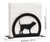 BLOOD HOUND Dog Metal Letter Holder Napkin Holder Dimensions