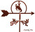 WYOMING COWBOY'S Flower Pot Birdhouse Steel Weathervane