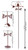SAILBOAT Flower Pot Birdhouse Steel Weathervane Dimensions