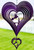 HUMMINGBIRD HEART Swirly Metal Wind Spinner
