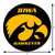24" IOWA HAWKEYE HAWKEYES Collegiate Logo Metal Wall Art Decor Dimensions
