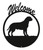 BULL MASTIFF Dog Metal Welcome Sign
