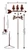 THREE COWBOY Weathervane Dimensions