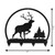 ELK WILDLIFE CARIBOU Metal Key Chain Holder Hanger Dimensions