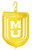 MISSOURI TIGERS Tini Swirly Metal Collegiate Christmas Tree Ornament
