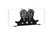 COWBOY BOOTS Metal Letter Holder Napkin Holder