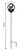 POODLE Dog Metal Steel Rain Gauge