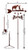 Horse Cowboy and Cross Weathervane Dimensions