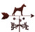 Basenji Dog Weathervane