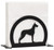 GREAT DANE Dog Metal Letter Holder Napkin Holder