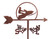 SNOWMOBILE Flower Pot Birdhouse Steel Weathervane 