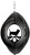 BASSET HOUND Circle Dog Swirly Metal Wind Spinner