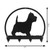 WESTIE TERRIER Dog Metal Key Chain Holder Hanger Dimensions