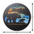 12" BLACK BEAR & CUB Scenic Metal Wall Art Decor Dimensions