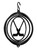 HOCKEY STICKS Tini Swirly Metal Christmas Tree Ornament