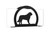 SAINT BERNARD Dog Metal Letter Holder Napkin Holder